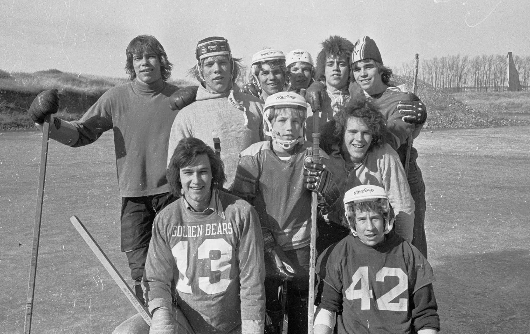 West High Wranglers hockey team, February 1976